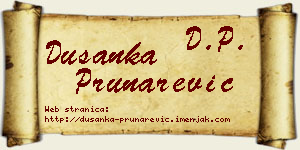 Dušanka Prunarević vizit kartica